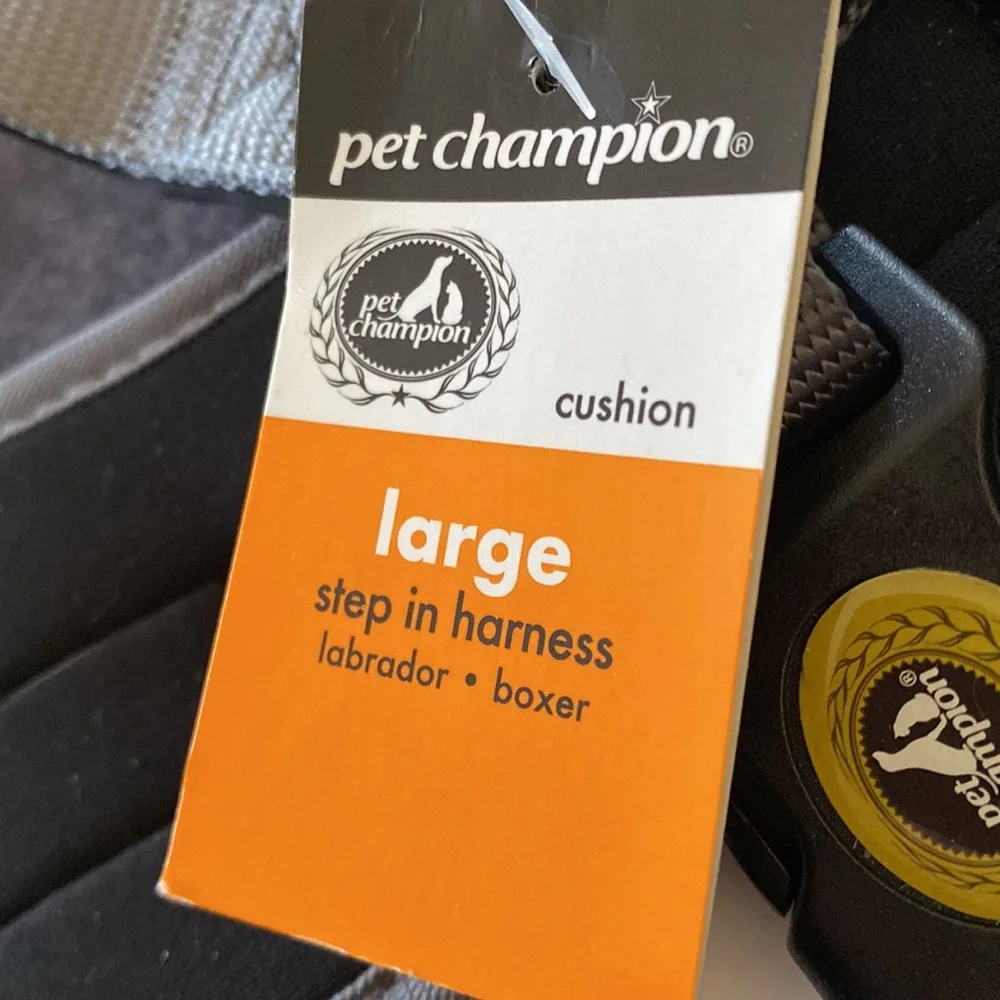 New pet champion cushion step in harness large 1” wide adjustable girth 22-36”